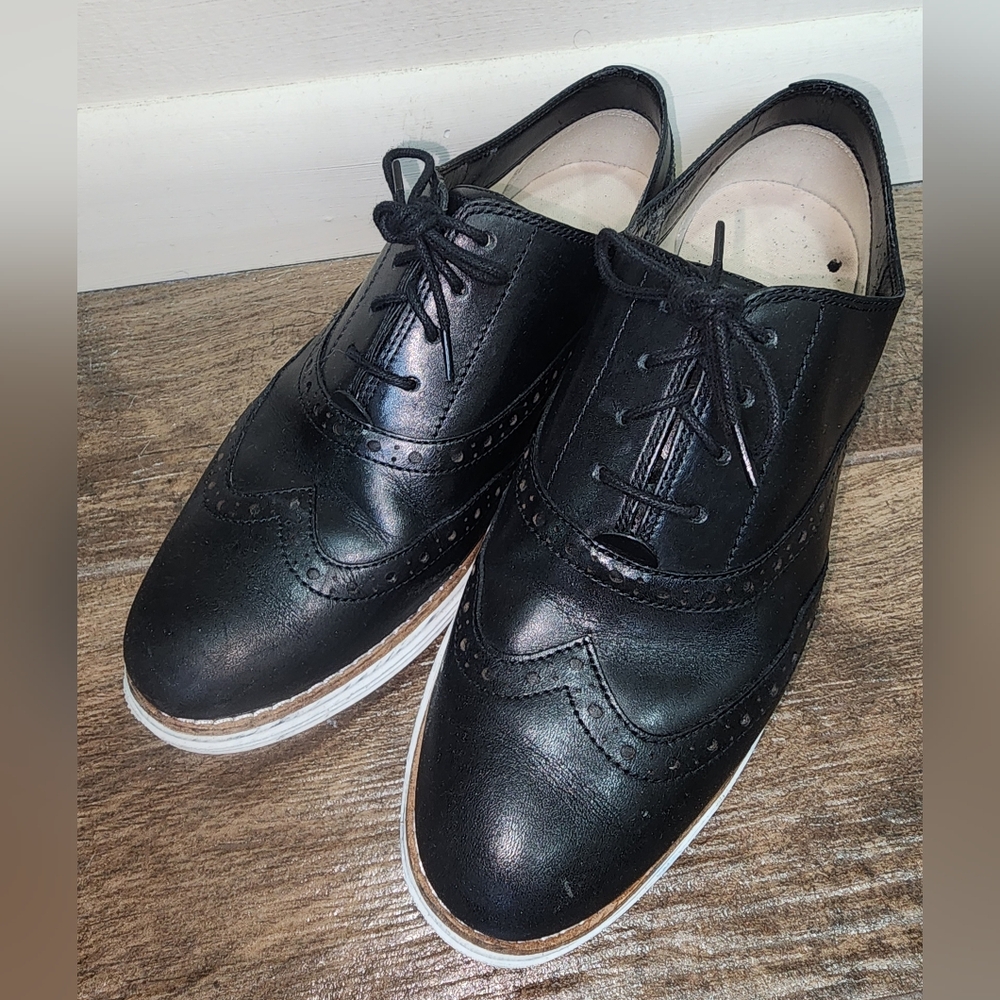COLE HAAN Women's Oxfords Dress 9B Black